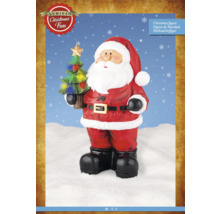 Kerstfiguur met kerstman en boom