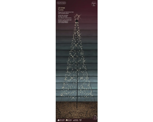 Decoratieve, verlichte kerstboom met twinkeleffect voor buitengebruik