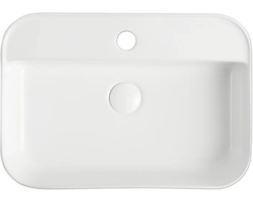 Keramische waskom met rechthoekige vorm