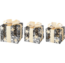 Decoratieve geschenkdozen met sterrenpatroon, driedelig