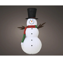 Decoratieve sneeuwpop met hoed en sjaal voor buiten