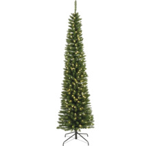 Smalle kunstkerstboom met verlichting
