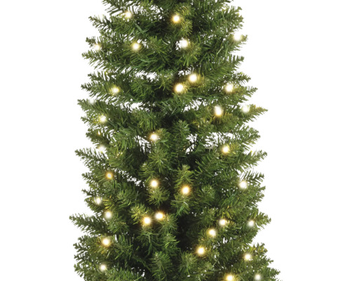 Kunstkerstboom met verlichting.