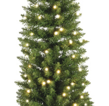 Smalle kunstkerstboom met verlichting voor binnen
