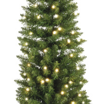 Kunstkerstboom met verlichting voor feestelijke decoraties.