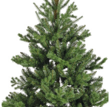 Detailopname van een kunstkerstboom