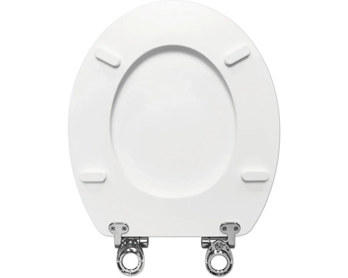 Toiletdeksel met roestvrijstalen scharnieren