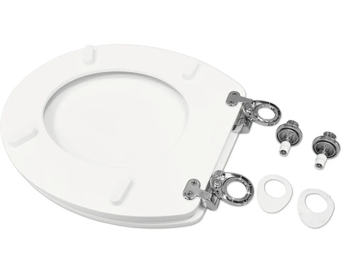 Toiletzitting met bevestigingsmateriaal