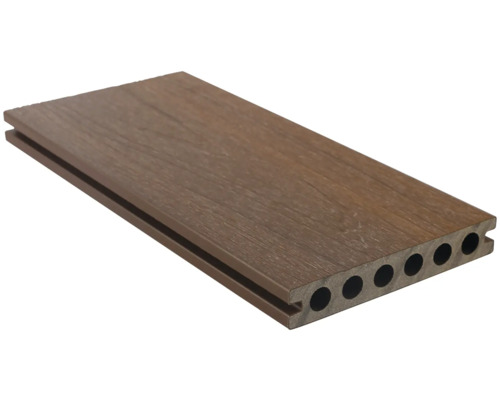 KONSTA Vlonderplank Nativo WPC bruin 138x23 mm, lengte 3 m Terrasplank van hout en kunststof met holle kamers