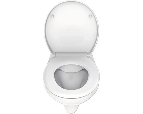 Toilet met open toiletbril