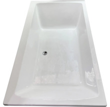 Rechthoekig ligbad van sanitairacryl met afvoer