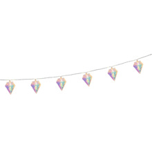 Decoratieve lichtslinger met diamantvormige elementen
