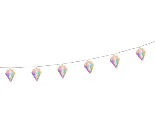 Decoratieve lichtslinger met diamantvormige elementen
