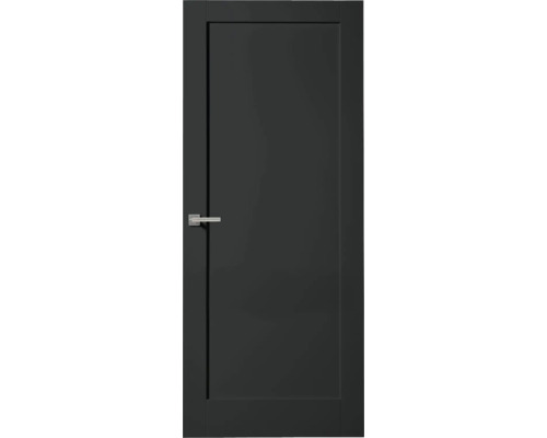 PERTURA Binnendeur 308 Opdek rechts zwart gegrond 211,5x88 cm Zwarte binnendeur met deurklink