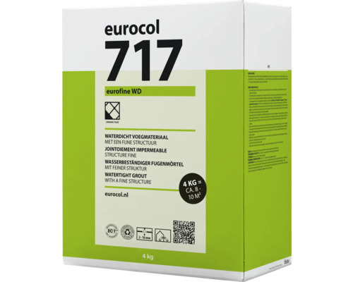 FORBO EUROCOL Voegmortel Eurofine WD 717 grijs 4 kg