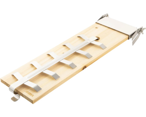 Jenniker houten plank met metalen beugel