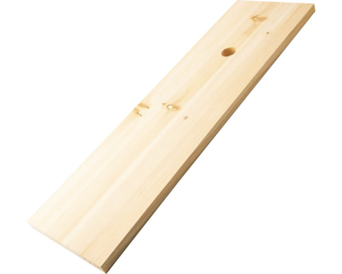Houten plank met boorgat