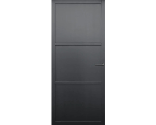 PERTURA Binnendeur industrieel zwart 1001 opdek links 73 x 201,5 cm