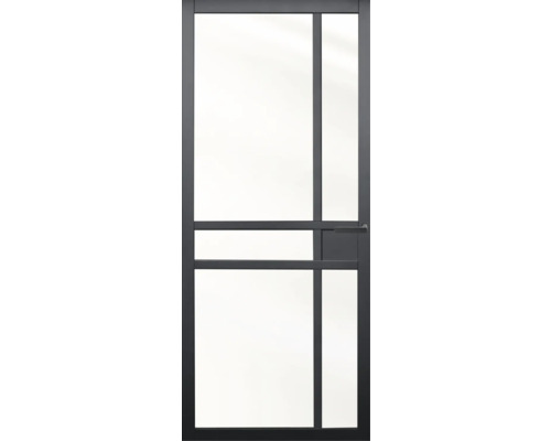 PERTURA Binnendeur industrieel zwart 1002 opdek links 83 x 201,5 cm
