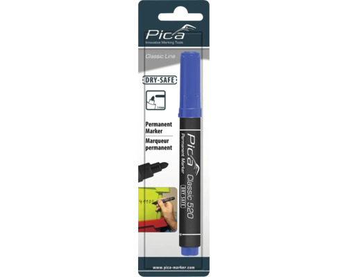 Pica Classic 520 permanente marker, blauw