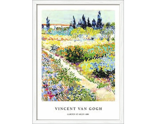 Ingelijste kunstprint Tuin in Arles van Vincent van Gogh