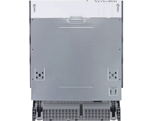 Achteraanzicht van een vaatwasser met bevestigingspunten