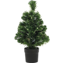 Kleine kunstmatige kerstboom in pot