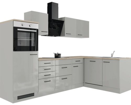 Moderne keuken met oven, afzuigkap en gootsteen