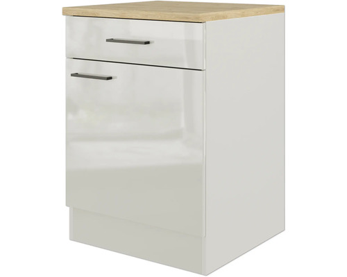 Onderkast met twee laden en houten blad