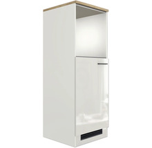 FLEX WELL Bakoven/koelombouwkast tbv 88 cm inbouwkoelkast Lund 60x60x161,5 cm lichtgrijs glanzend