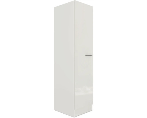 Witte hoge kast met handgreep voor badkamer