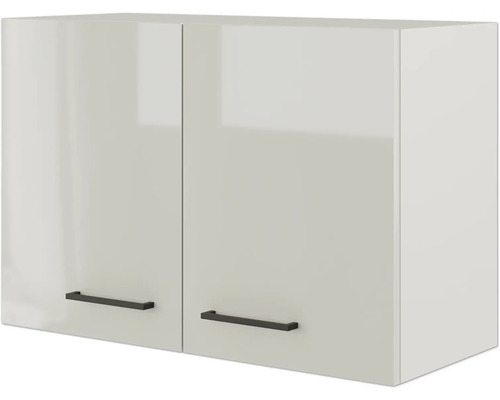 Hangende keukenkast met twee deuren en handgrepen