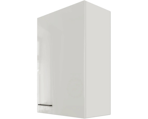 Witte hangkast voor de keuken met handgreep