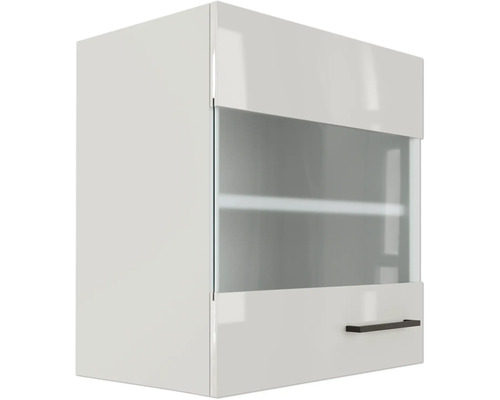 Hangende kast met glazen deur en handgreep