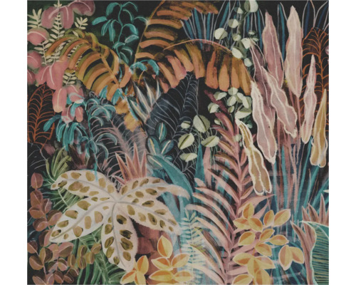 RASCH Fotobehang vlies 366693 Schöner Wohnen natuur 318x300 cm Illustratie van tropische planten op behang.