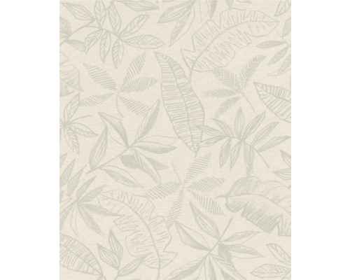 RASCH Vliesbehang 600551 Schöner Wohnen bladeren beige Behang met bladerpatroon