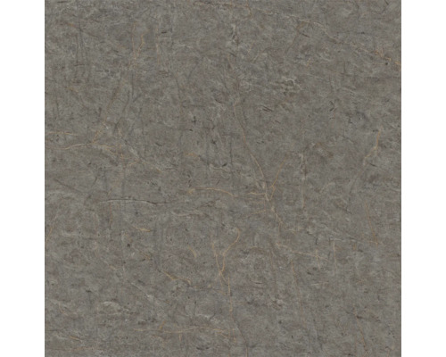 RASCH Vliesbehang 600971 Schöner Wohnen marmer glitter antraciet Grijze marmeren tegel met natuurlijke nerf.