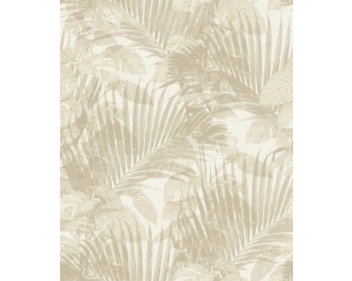 RASCH Vliesbehang 600131 Schöner Wohnen bladeren beige Behang met bladerpatroon