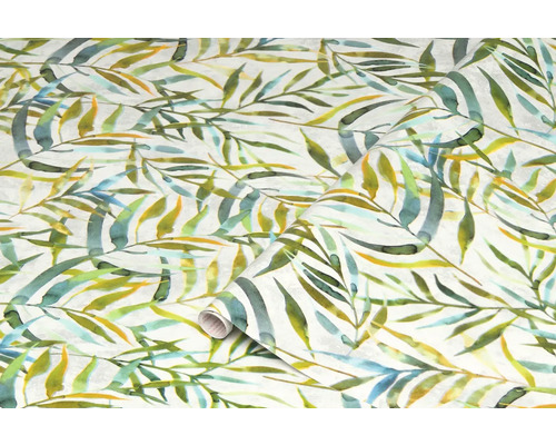 D-C-FIX Plakfolie Lorina bladeren groen 200x45 cm Behangrol met bladerdessin voor wanddecoratie