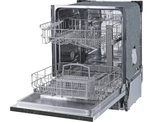 Geopende vaatwasser met vaatwaskorven