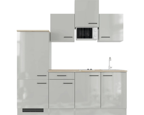 Complete keuken met spoelbak, kraan en magnetron