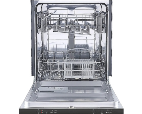 Geopende vaatwasser met vaatwaskorven