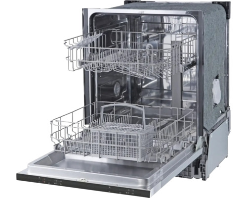 Openstaande vaatwasser met twee korven