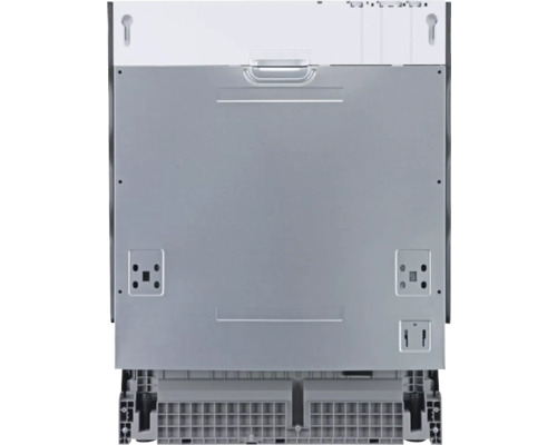 Achteraanzicht van een vaatwasser met bevestigingsmaterialen