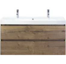 SANOX Badkamermeubelset Maxx XL met wastafel 121 cm tabacco