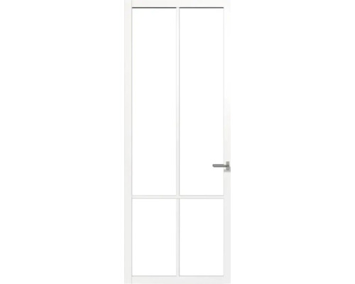 BERKVENS Binnendeur Verdi Light 703 Stomp links wit afgelakt met helder glas 252,2 x 87,6 cm