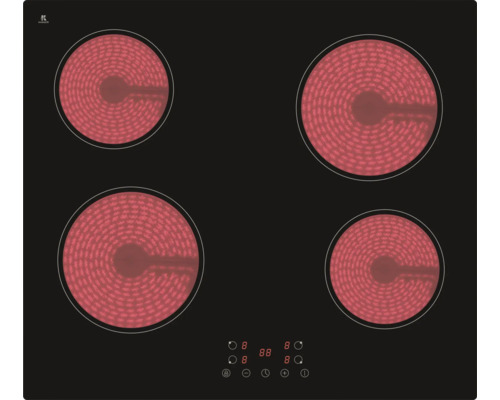 Keramische kookplaat met vier kookzones