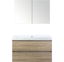 Wastafelmeubel met wastafel en spiegelkast