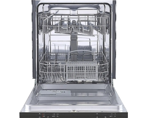 Geopende vaatwasser met vaatwaskorven