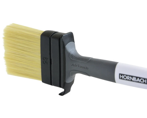 Platte kwast met kunststof borstelharen en kunststof handvat